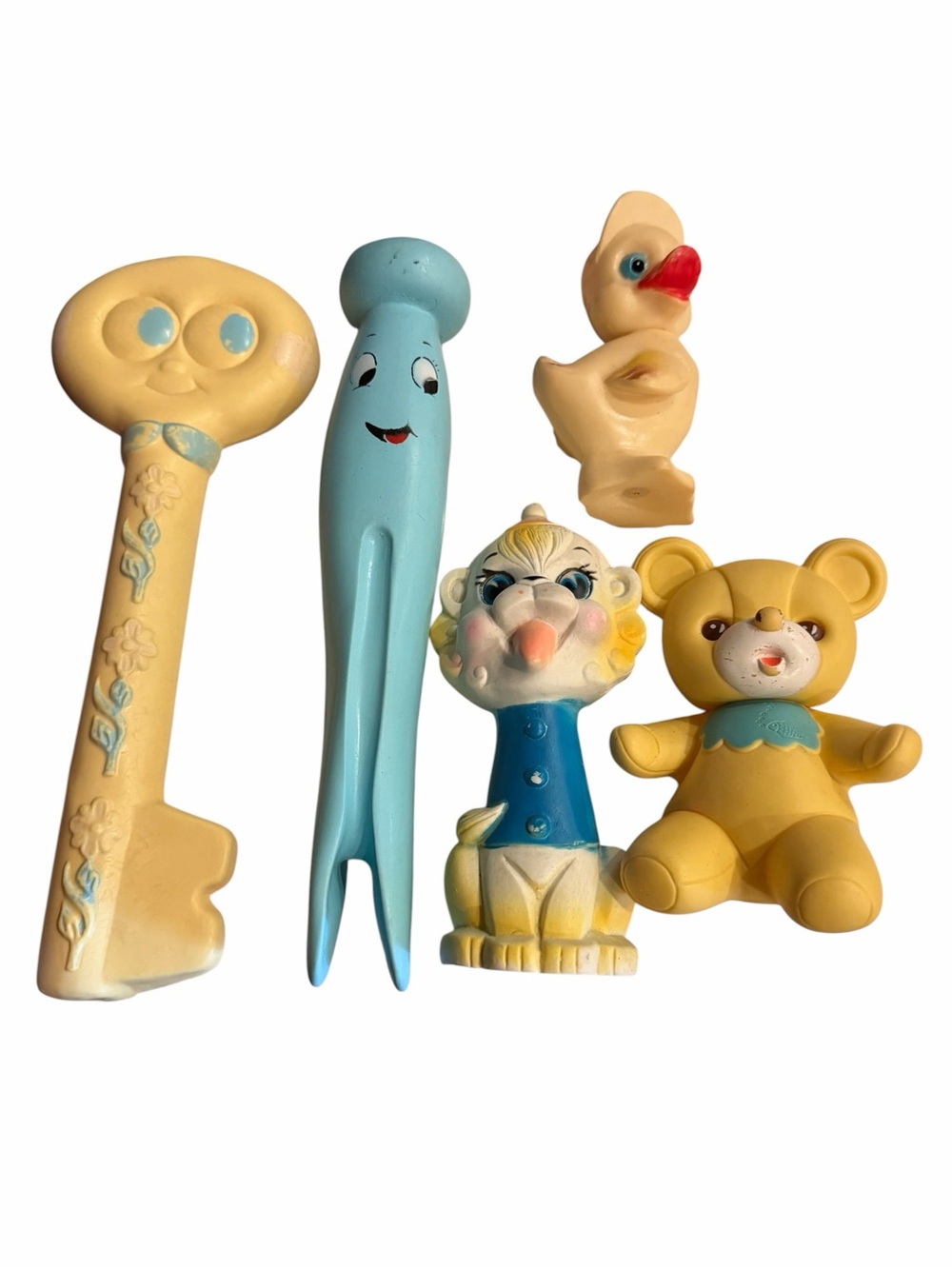 Vintage Squeaky Rubber Baby Toys Lot - Picture 2 of 5